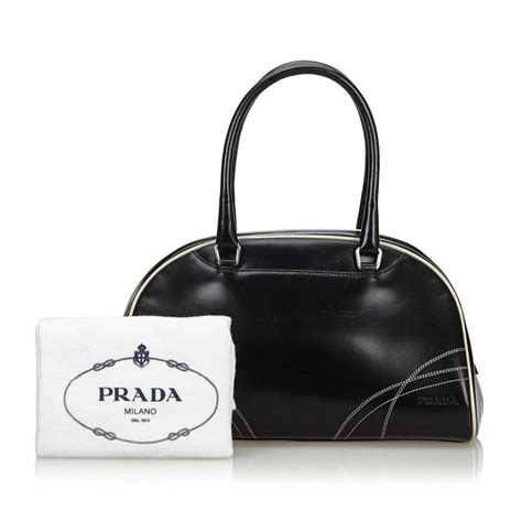 prada leather padlock bag|authentic prada leather bag.